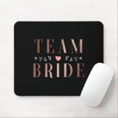 Team Bride Bachelor Brautparty Wedding Party Sq Mousepad (Mit Mouse)