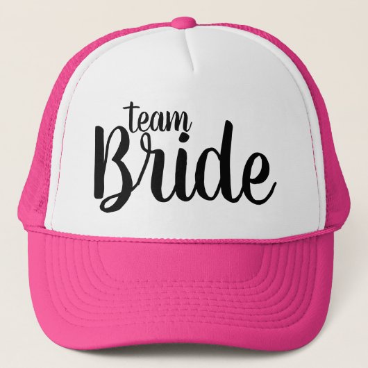 Team Bride Bachelorette Trucker Hat Truckerkappe (Vorderseite)