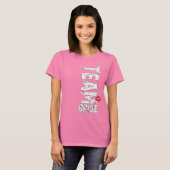 Team Bride Big Grunge Text T-Shirt (Vorne ganz)