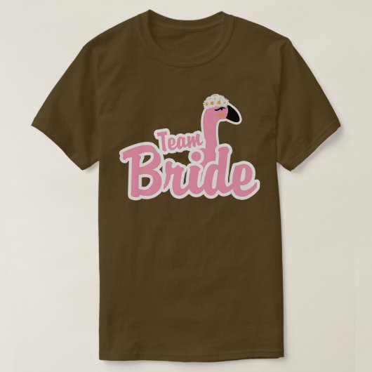 Team Bride Bird Flamingo Animal Variety Bacheloret T-Shirt (Design vorne)