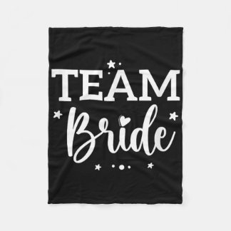 Team Bride Blume Bachelorette Brautparty Bride Fleecedecke