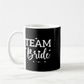 Team Bride Blume Bachelorette Brautparty Bride Kaffeetasse (Links)