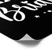 Team Bride Blume Bachelorette Brautparty Bride Poster (Ecke)