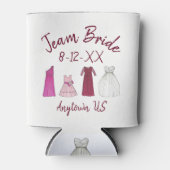 TEAM BRIDE Brautparty Bridesmaid Blumenmädchen Gow Dosenkühler (Vorderseite)