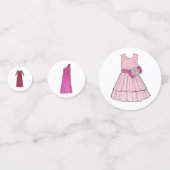 TEAM BRIDE Brautparty Bridesmaid Blumenmädchen Gow Konfetti (Rückseiten)