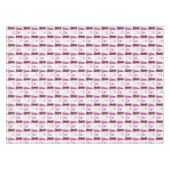 TEAM BRIDE Brautparty Bridesmaid Blumenmädchen Gow Tischdecke (Vorderseite (Horizontal))