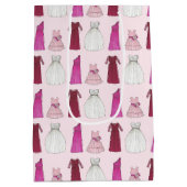 Team Bride Brautparty Junggeselinnen-Abschied Gown Mittlere Geschenktüte (Rückseite)