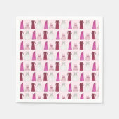 Team Bride Brautparty Junggeselinnen-Abschied Gown Serviette (Vorderseite)