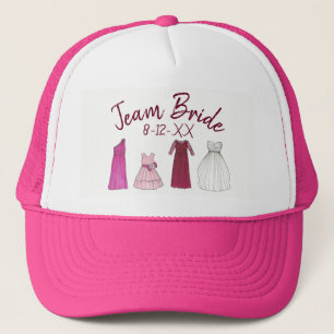 Team Bride Brautparty Junggeselinnen-Abschied Gown Truckerkappe