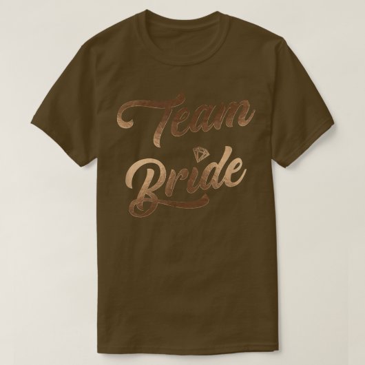 Team Bride Brautparty Junggeselinnen-Abschied Wedd T-Shirt (Design vorne)