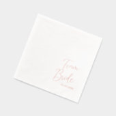 Team Bride Brautparty Servietten Mit Folie (Links)