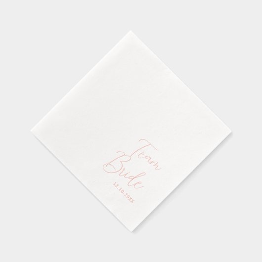 Team Bride Brautparty Servietten Mit Folie (Rechts)