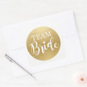 TEAM BRIDE Brautparty Stickers Gold Bridal (Umschlag)