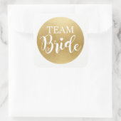 TEAM BRIDE Brautparty Stickers Gold Bridal (Tasche)