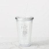 TEAM BRIDE BRAUTPARTY TUMBLER ACRYLTRINKBECHER (Rückseite)