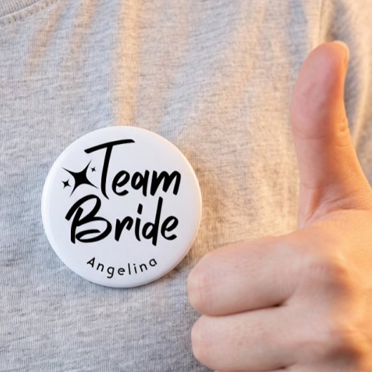 Team Bride Bridal Shower Button