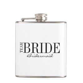 Team Bride Bridesmaid Brautparty Flask Flachmann