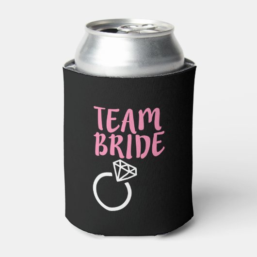 Team Bride Bridesmaid Hochzeitsring Dosenkühler (Kanne Vorderseite)