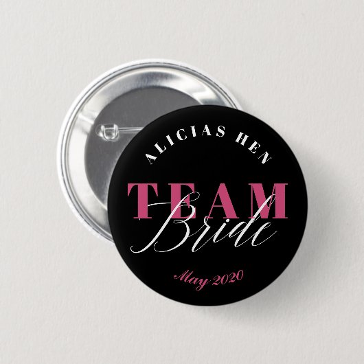 TEAM BRIDE BUTTON (Vorne & Hinten)