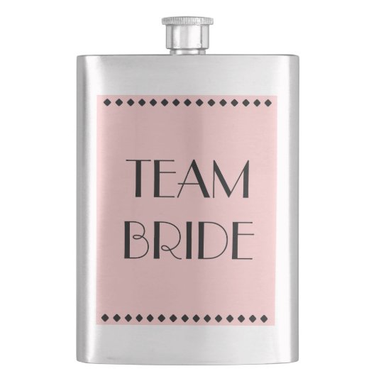 Team Bride Classic Flask Flachmann (Vorderseite)