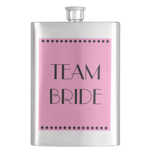 Team Bride Classic Flask Flachmann (Vorderseite)