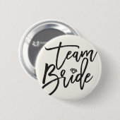 TEAM BRIDE Diamond Brautparty Stilvolle Hochzeit Button (Vorne & Hinten)