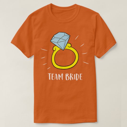 Team Bride Diamond Ring T-Shirt (Design vorne)
