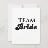 Team Bride Einladung (Vorderseite)