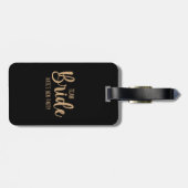 Team Bride Elegant Bachelorette Gepäckanhänger (Rückseite horizontal)