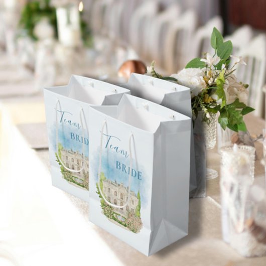 Team Bride Elegante Blume Piazza della Riforma Mittlere Geschenktüte