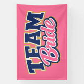 Team Bride Feste Hochzeitsgesellschaft Banner (Vertikal)