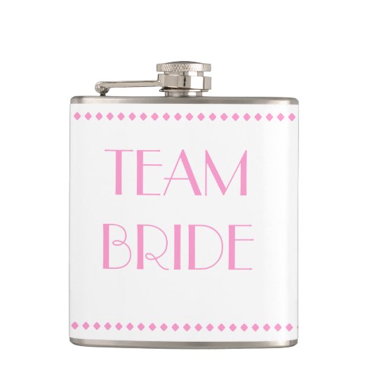 Team Bride Flask Flachmann (Vorderseite)