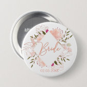 TEAM BRIDE FLORAL BUTTON (Vorne & Hinten)