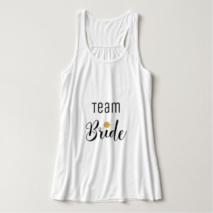 Team Bride Fun Bachelorette Wedding Elegant Tank Top