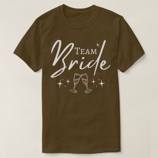 Team Bride Funny Bachelorette Set für Brautparty T-Shirt (Design vorne)