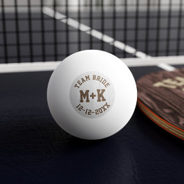 Team Bride Gastgeschenk Hochzeit Ping Pong Ball Tischtennisball