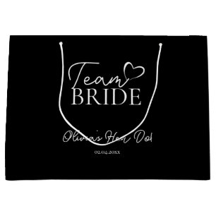 Team Bride Geschenktasche – Lustige Junggesellinne Große Geschenktüte