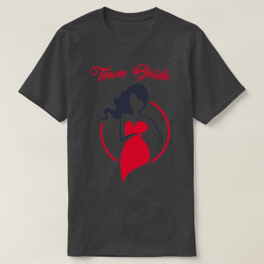 TEAM BRIDE GIRLS JUST WANNA HAT SPASS T-Shirt (Design vorne)