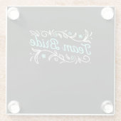 Team Bride Glasuntersetzer (Rückseite)