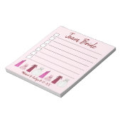 TEAM BRIDE Gown Wedding Brautparty Bachelorette Notizblock (Rotiert)
