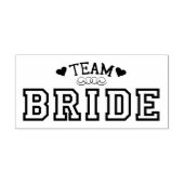 Team Bride Gummistempel (Prägung)