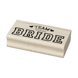 Team Bride Gummistempel