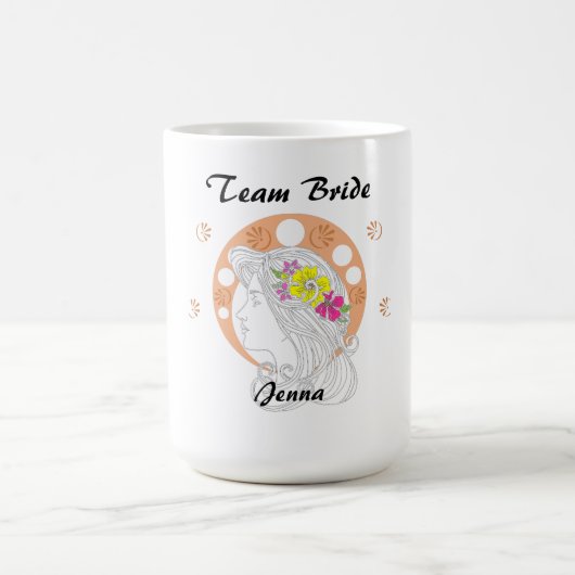 Team Bride | Handskizze Kaffeetasse (Mittel)