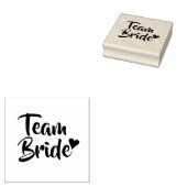 Team Bride Heart Brautparty Gummistempel (Stempel)