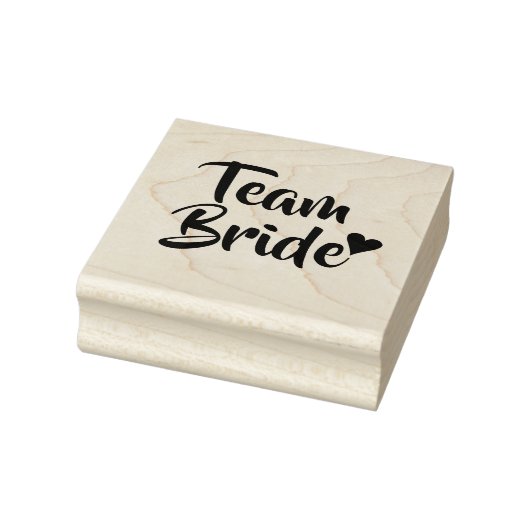Team Bride Heart Brautparty Gummistempel (Stempel)