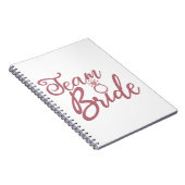 Team Bride - Junggeselinnen-Abschied Bridal Weddin Notizblock (Rechte Seite)