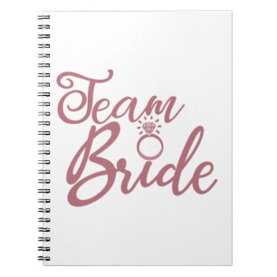 Team Bride - Junggeselinnen-Abschied Bridal Weddin Notizblock