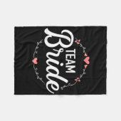 Team Bride Junggeselinnen-Abschied Fleecedecke (Vorderseite (Horizontal))