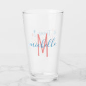 Team Bride Junggeselinnen-Abschied Personalisiert Glas (Rückseite)