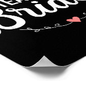 Team Bride Junggeselinnen-Abschied Poster (Ecke)